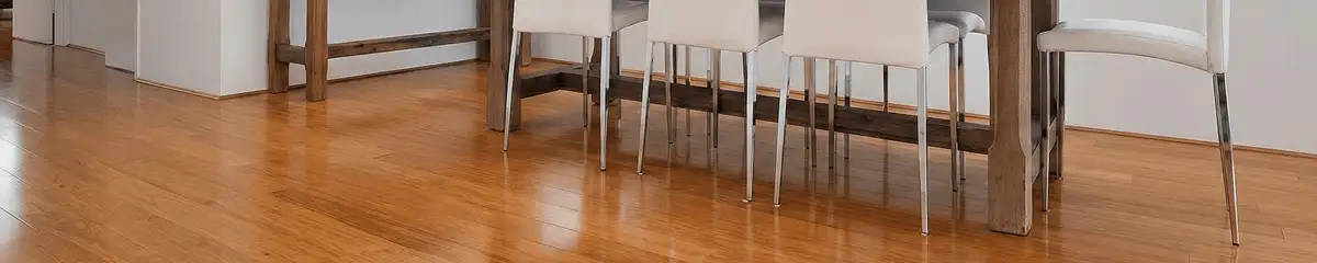 Professionally installed and refinished bamboo flooring in a residential home, showcasing smooth finish and natural wood tones in Tuscaloosa, AL